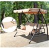 Cama balanc&iacute;n acero de jard&iacute;n 200x125x170 Outsunny