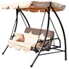 Cama balanc&iacute;n acero de jard&iacute;n 200x125x170 Outsunny