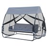 Cama balanc&iacute;n mosquitera de jard&iacute;n 240x140x197 Outsunny