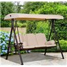 Balanc&iacute;n Beige de jard&iacute;n 200x120x164 Outsunny
