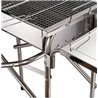 Barbacoa de carb&oacute;n plegable para campings - Outsunny