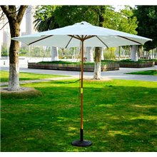 Parasol Redondo Crema 250x300 Outsunny