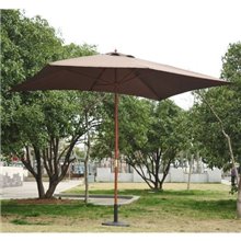 Parasol Cuadrado Chocolate 200x300 Outsunny