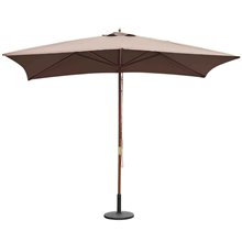 Parasol Cuadrado Chocolate 200x300 Outsunny