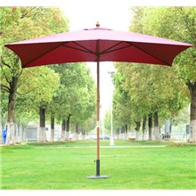 Parasol Cuadrado Vino 200x300 Outsunny