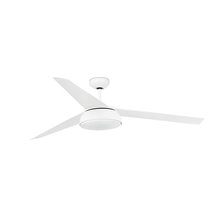 Ventilador níquel mate con luz VENETO de Faro