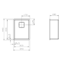 Fregadero Texas 30x40 Inox Galindo