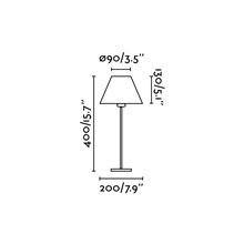 Lámpara sobremesa beige NIDIA 40W Faro