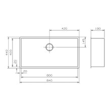 Fregadero Ontario 80x40 Inox Galindo