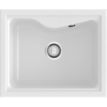 Fregadero de 1 cuba Blanco 62 x 51cm City Poalgi 