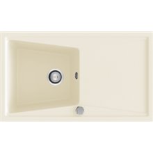 Fregadero de 1 cuba con escurridor Pergamón 86 x 51cm Kuma Poalgi 