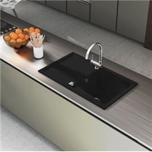 Fregadero de 1 cuba con escurridor Pergamón 86 x 51cm Kuma Poalgi 