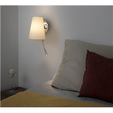 Aplique LUPE cromo con lector LED Faro