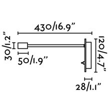 Aplique lector SAMI LED blanco Faro