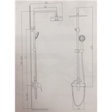 Conjunto de ducha Atlántico de Futurbaño