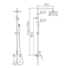 Columna de ducha Imex Luxor