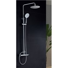 Columna de ducha cromado/negro Imex Elba