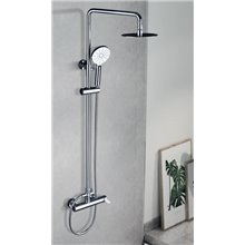 Columna de ducha cromado/blanco Imex Elba