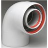 Accesorios calderas de condensaci&oacute;n curva coaxial 90&ordm; 60/100 FERROLI