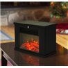 Chimenea el&eacute;ctrica de pie 34x17x25cm negra Homcom