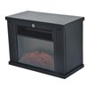 Chimenea el&eacute;ctrica de pie 34x17x25cm negra Homcom