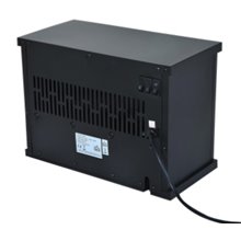 Chimenea eléctrica de pie 34x17x25cm negra Homcom
