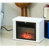Chimenea el&eacute;ctrica de pie 34x17x25cm blanca Homcom
