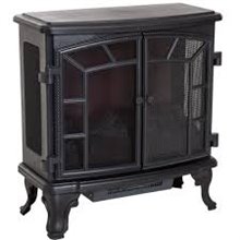 Chimenea eléctrica de pie 63,5x30,5x67,5cm negra Homcom
