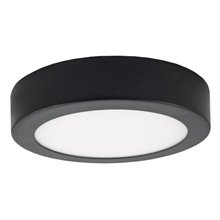 Plafón LED redondo Ø22x4cm 18W negro