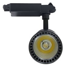 Foco LED carril orientable 30W negro