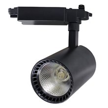 Foco LED carril orientable 30W negro