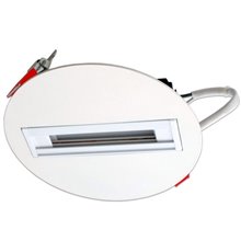 Base carril empotrable blanca
