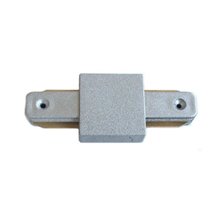 Unión recta carril ensamblable plata 