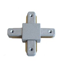 Unión cruz carril ensamblable plata