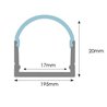 Perfil Tira LED rectangular aluminio 2 cm x1 metro