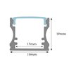 Perfil Tira LED rectangular aluminio 1,75 cm x1 metro