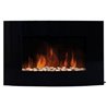 Chimenea el&eacute;ctrica de pared 65x11,2x52cm negra Homcom