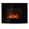 Chimenea el&eacute;ctrica de pared regulador de brillo 88,5x13,5x56cm negra Homcom