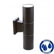 Aplique negro aluminio 2xGU10