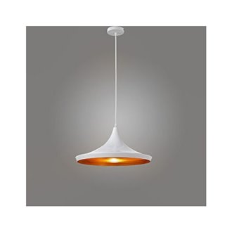 L&aacute;mpara colgante OSLO blanca E27 