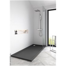Plato de ducha Evolution Slate Blanco b10