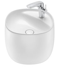 Lavabo con semipedestal Beyond 46x47cm Roca