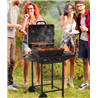 Barbacoa de gas con ruedas - Outsunny