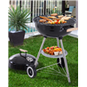 Barbacoa circular con tapa - Outsunny