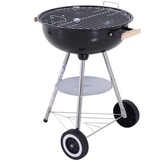 Barbacoa circular con tapa - Outsunny