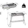 Barbacoa plegable para exteriores - Outsunny