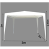 Carpa blanca impermeable de 3 x 3 m Outsunny