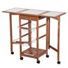 Carro de cocina extensible madera 