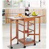 Carro de cocina extensible madera 