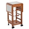 Carro de cocina extensible madera 